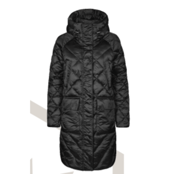 CHLOE | BLACK QUILTED PADDED COAT