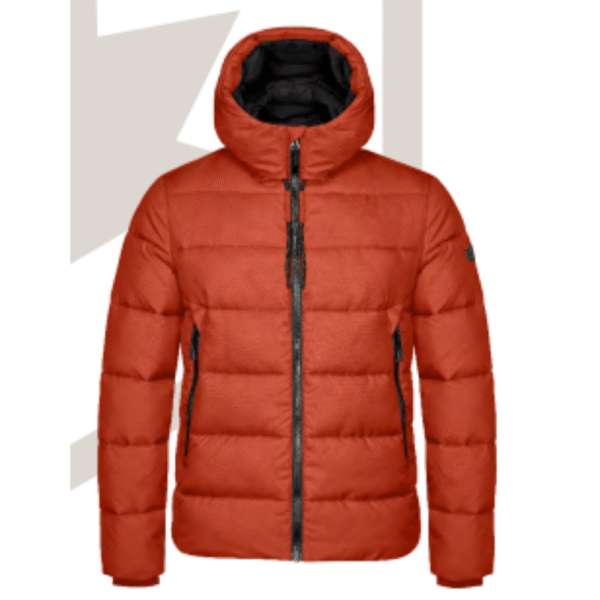 LAMB | RUST HOOD PADDED JACKET