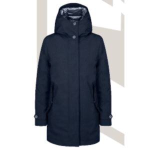 SIBILLE | NAVY BLUE 3 LAYER HOODIE PADDED JACKET