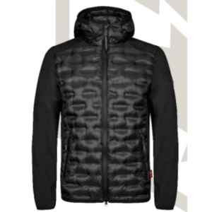SLOT | BLACK HYBRID HOODIE TECH JACKET