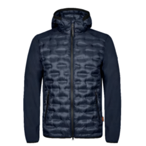 SLOT | NAVY BLUE HYBRID HOODIE TECH JACKET
