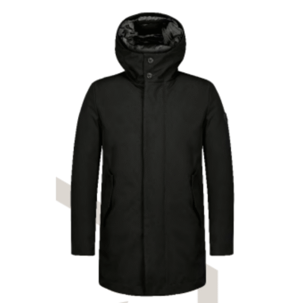 SPIRIT | BLACK TRILAYER DETACHABLE PADDED COAT